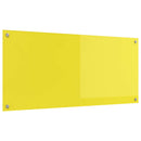 vidaXL Konyhai splashback Sárga 110 x 50 x 0,6 cm edzett üveg