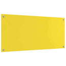 vidaXL Konyhai splashback Sárga 110 x 50 x 0,6 cm edzett üveg