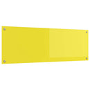 vidaXL Konyhai hátfal Sárga 120 x 40 cm edzett üveg