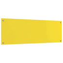 vidaXL Konyhai hátfal Sárga 120 x 40 cm edzett üveg