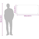 vidaXL Konyhai splashback Sárga 120 x 50 x 0,6 cm edzett üveg