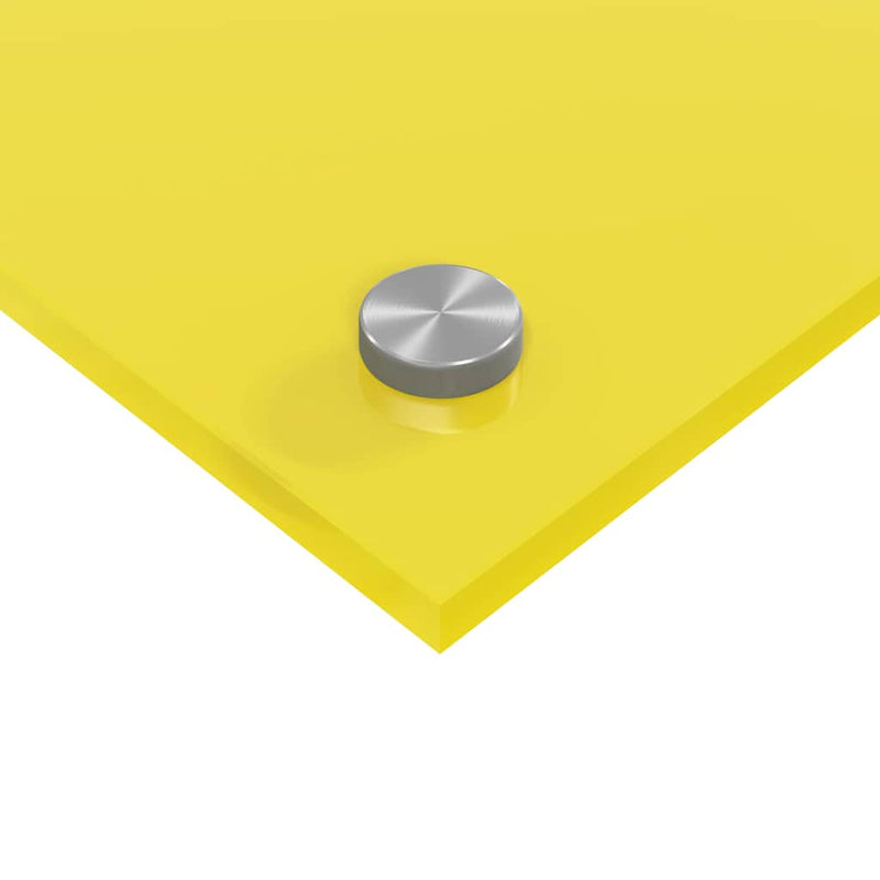 vidaXL Konyhai splashback Sárga 120 x 60 x 0,6 cm edzett üveg