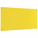 vidaXL Konyhai splashback Sárga 120 x 60 x 0,6 cm edzett üveg