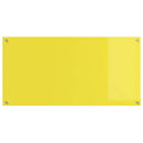 vidaXL Konyhai splashback Sárga 120 x 60 x 0,6 cm edzett üveg