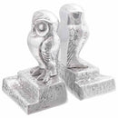 vidaXL Könyvtámaszok 2 pcs Ezüst 12 x 9 x 19 cm Alumínium