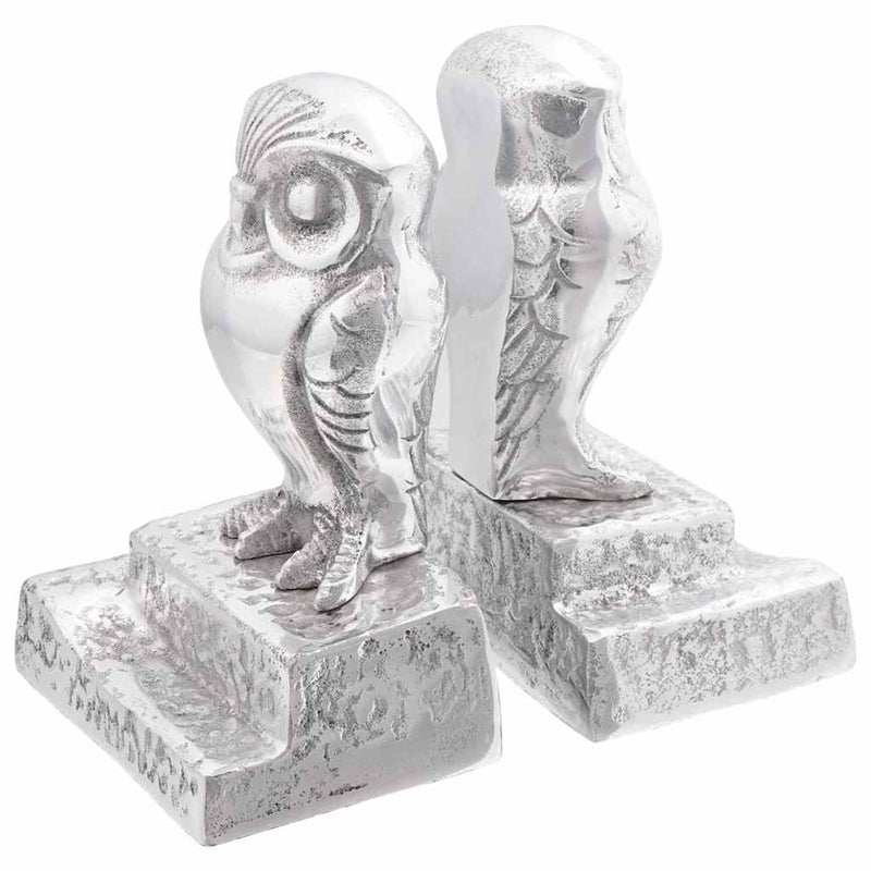 vidaXL Könyvtámaszok 2 pcs Ezüst 12 x 9 x 19 cm Alumínium