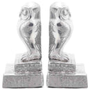 vidaXL Könyvtámaszok 2 pcs Ezüst 12 x 9 x 19 cm Alumínium