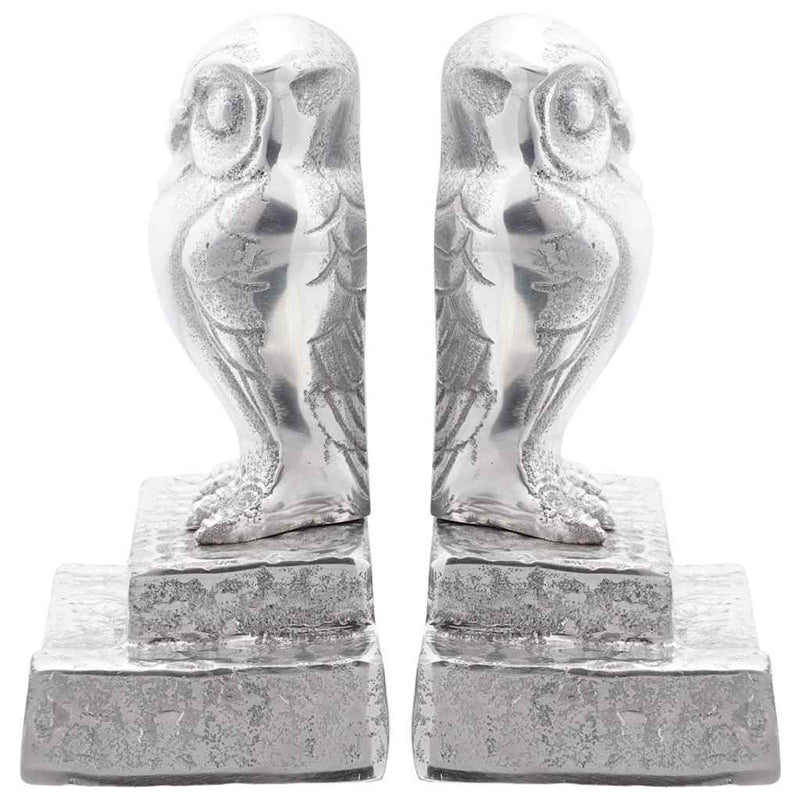 vidaXL Könyvtámaszok 2 pcs Ezüst 12 x 9 x 19 cm Alumínium