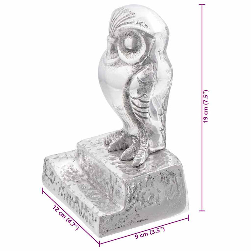 vidaXL Könyvtámaszok 2 pcs Ezüst 12 x 9 x 19 cm Alumínium