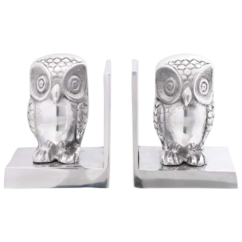 vidaXL Könyvtámaszok 2 pcs Ezüst 7 x 9 x 11 cm Alumínium