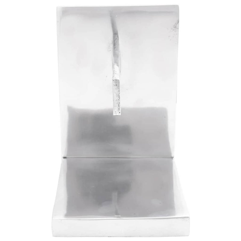 vidaXL Könyvtámaszok 2 pcs Ezüst 11 x 14 x 17.5 cm Alumínium