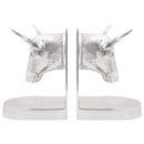 vidaXL Könyvtámaszok 2 pcs Ezüst 21,5 x 15,5 x 20 cm Alumínium