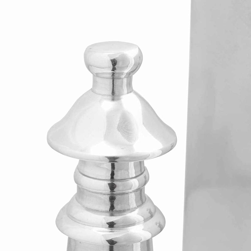 vidaXL Könyvtámaszok 2 pcs Ezüst 11 x 12 x 19.5 cm Alumínium