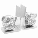 vidaXL Könyvtámaszok 2 pcs Ezüst 8 x 12 x 16.5 cm Alumínium
