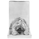 vidaXL Könyvtámaszok 2 pcs Ezüst 12 x 15 x 18 cm Alumínium