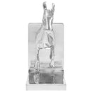 vidaXL Könyvtámaszok 2 pcs Ezüst 11 x 14 x 25 cm Alumínium