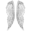 vidaXL Szárny Szobor 2 pcs Ezüst 31 x 5 x 91 cm Alumínium