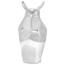 vidaXL Bika szobor Ezüst 37 x 44 x 17 cm Alumínium