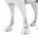 vidaXL Bika szobor Ezüst 20 x 17 x 23 cm Alumínium