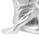 vidaXL Szobor Ezüst 91,5 x 32 x 33 cm Alumínium