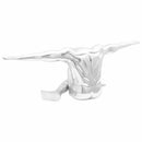 vidaXL Szobor Ezüst 91,5 x 32 x 33 cm Alumínium