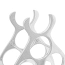 vidaXL Borágas Ezüst 32 x 14 x 37.5 cm Alumínium