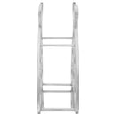 vidaXL Borágas Ezüst 32 x 14 x 37.5 cm Alumínium