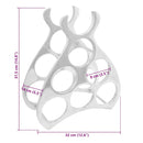 vidaXL Borágas Ezüst 38 x 33 x 13 cm Alumínium