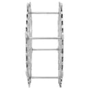 vidaXL Borágas Ezüst 39 x 39 x 14 cm Alumínium