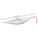 vidaXL Gyümölcskosár Ezüst 60 x 15 x 8 cm Alumínium