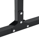 vidaXL Lepedő állomás 2 db Fekete 55 x 90 x 104.5 cm Porszórt acél