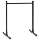 vidaXL Lepedő állomás 2 db Fekete 55 x 90 x 104.5 cm Porszórt acél