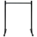 vidaXL Lepedő állomás 2 db Fekete 55 x 90 x 104.5 cm Porszórt acél
