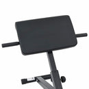 vidaXL Hyperextension pad Fekete 100,5 x 70 x 78 cm Porszórt acél