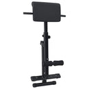 vidaXL Hyperextension pad Fekete 100,5 x 70 x 78 cm Porszórt acél