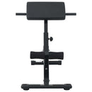 vidaXL Hyperextension pad Fekete 100,5 x 70 x 78 cm Porszórt acél