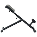 vidaXL Hyperextension pad Fekete 100,5 x 70 x 78 cm Porszórt acél