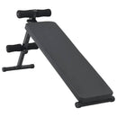 vidaXL Ülőpad Fekete 124 x 33,5 x 55 cm Porszórt acél