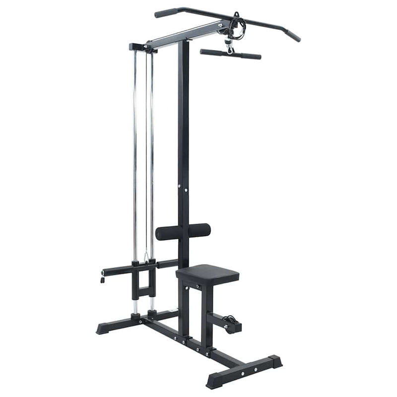 vidaXL Lehúzógép Fekete 110 x 70 x 187 cm Porszórt Acél