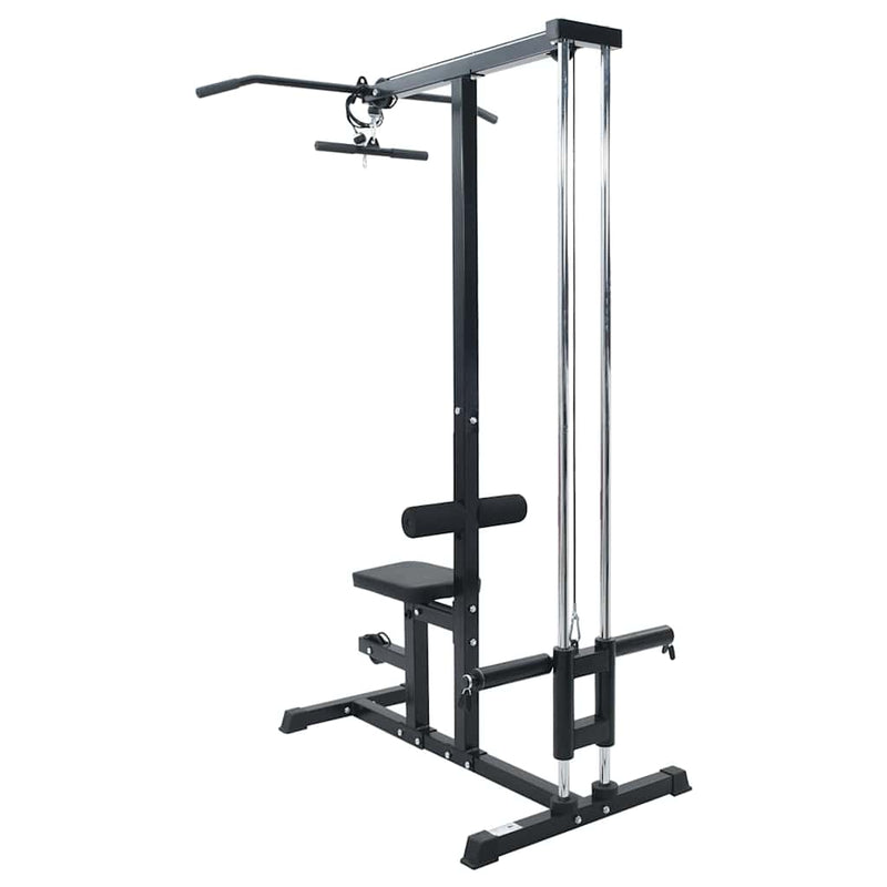 vidaXL Lehúzógép Fekete 110 x 70 x 187 cm Porszórt Acél