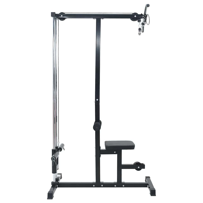 vidaXL Lehúzógép Fekete 110 x 70 x 187 cm Porszórt Acél