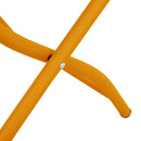 vidaXL Kerti hajtható szék 2 pcs Mustár 55 x 56.5 x 91cm Acél