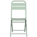 vidaXL Kerti hajtható szék 2 pcs Zöld 55 x 56.5 x 91cm Acél