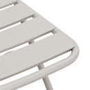 vidaXL Kerti hajtható szék 2 pcs Bézs 55 x 56.5 x 91cm Acél