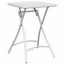 vidaXL Bisztróasztal Fehér 55 x 55 x 72,5 cm Porfestett acél