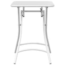 vidaXL Bisztróasztal Fehér 55 x 55 x 72,5 cm Porfestett acél