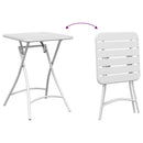 vidaXL Kerti Asztal Fehér 55 x 55 x 73 cm Porfestett acél