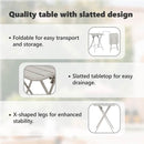 vidaXL Bisztróasztal Bézs 55 x 55 x 72,5 cm Porfestett acél