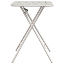 vidaXL Bisztróasztal Bézs 55 x 55 x 72,5 cm Porfestett acél