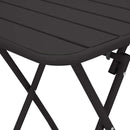 vidaXL Kerti Asztal Antracit 55 x 55 x 73 cm Porfestett acél